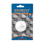 Bath Plug, White PVC 